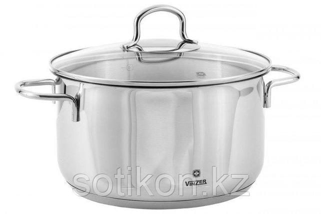 Кастрюля Vinzer Techno 89083 с крышкой 22 см 5 л, фото 2