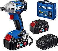 Винтоверт аккумуляторный бесщеточный, ЗУБР 20В, 2 аккумулятора, в кейсе, серия "Профессионал" (GVB-250-42)