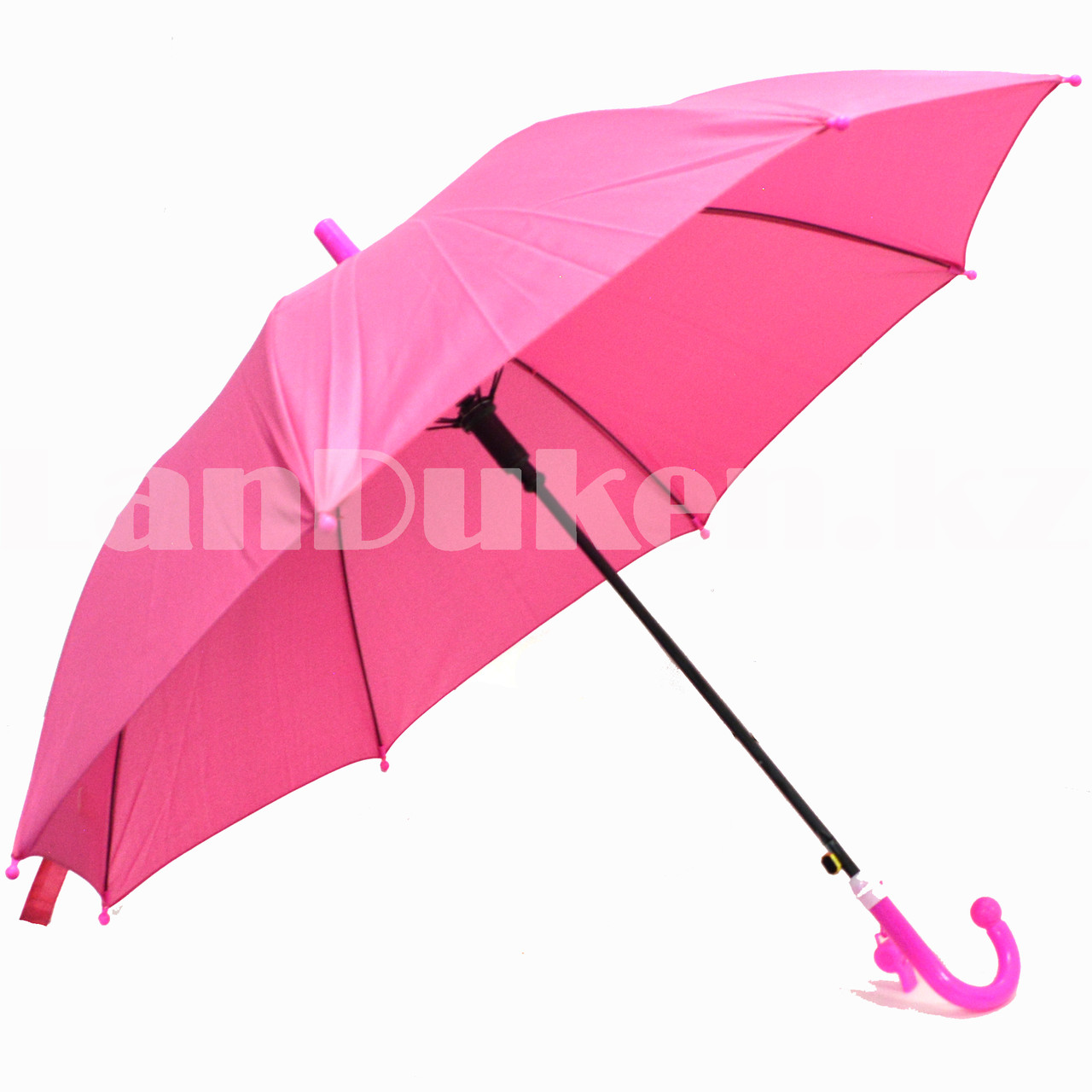 Зонт детский трость со свистком 60 сантиметров розовый - фото 3 - id-p96326354