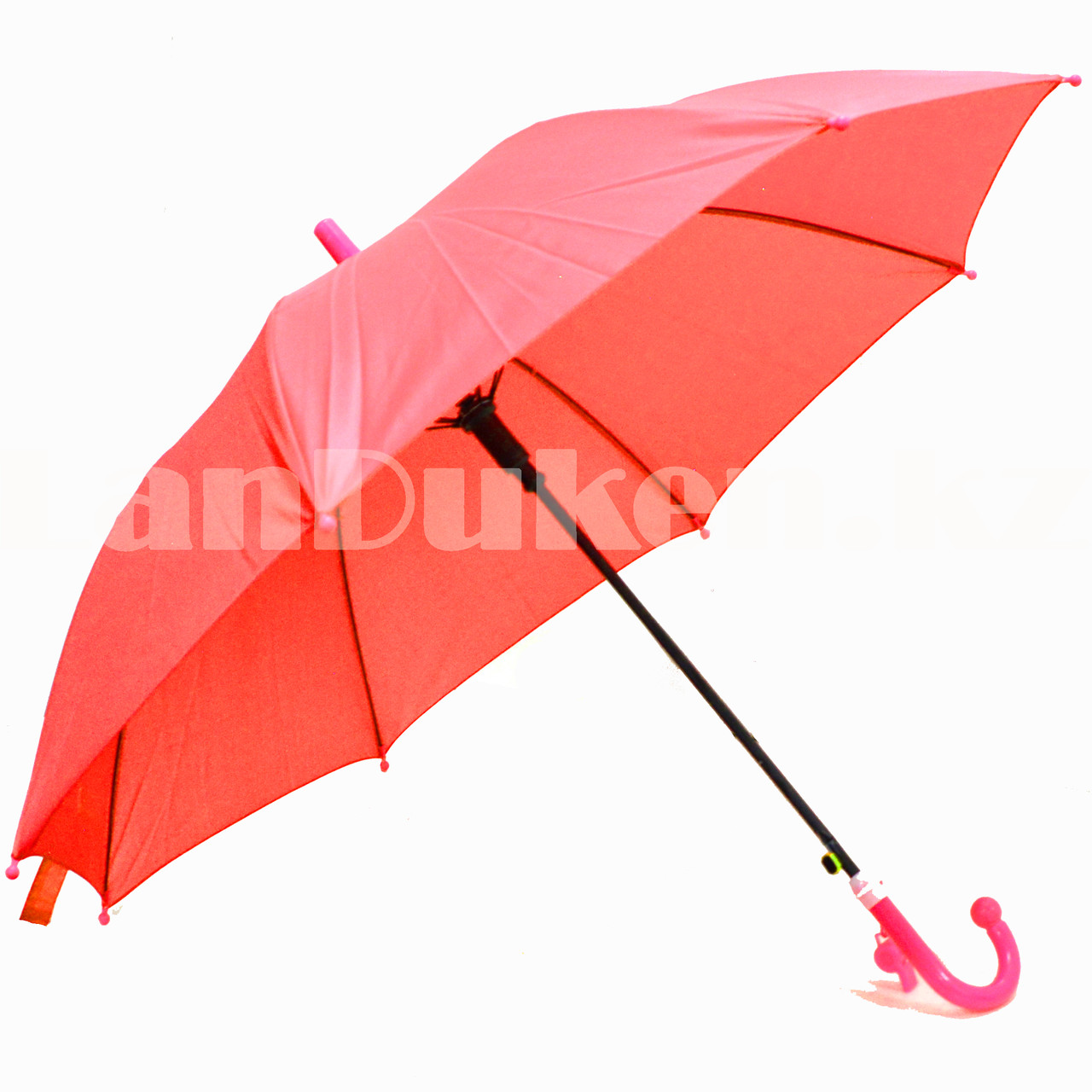 Зонт детский трость со свистком 60 сантиметров красный - фото 3 - id-p96326406