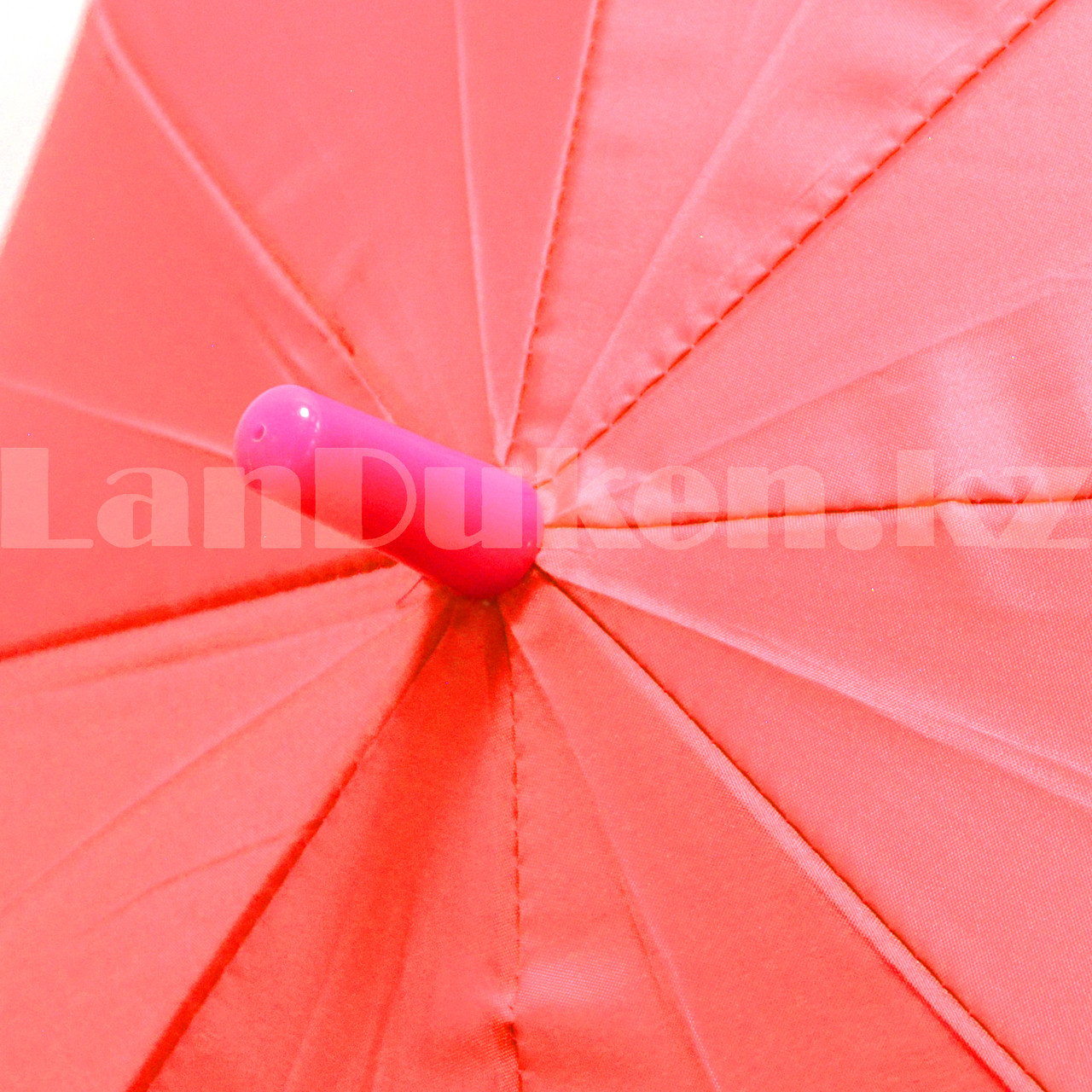 Зонт детский трость со свистком 60 сантиметров красный - фото 8 - id-p96326406
