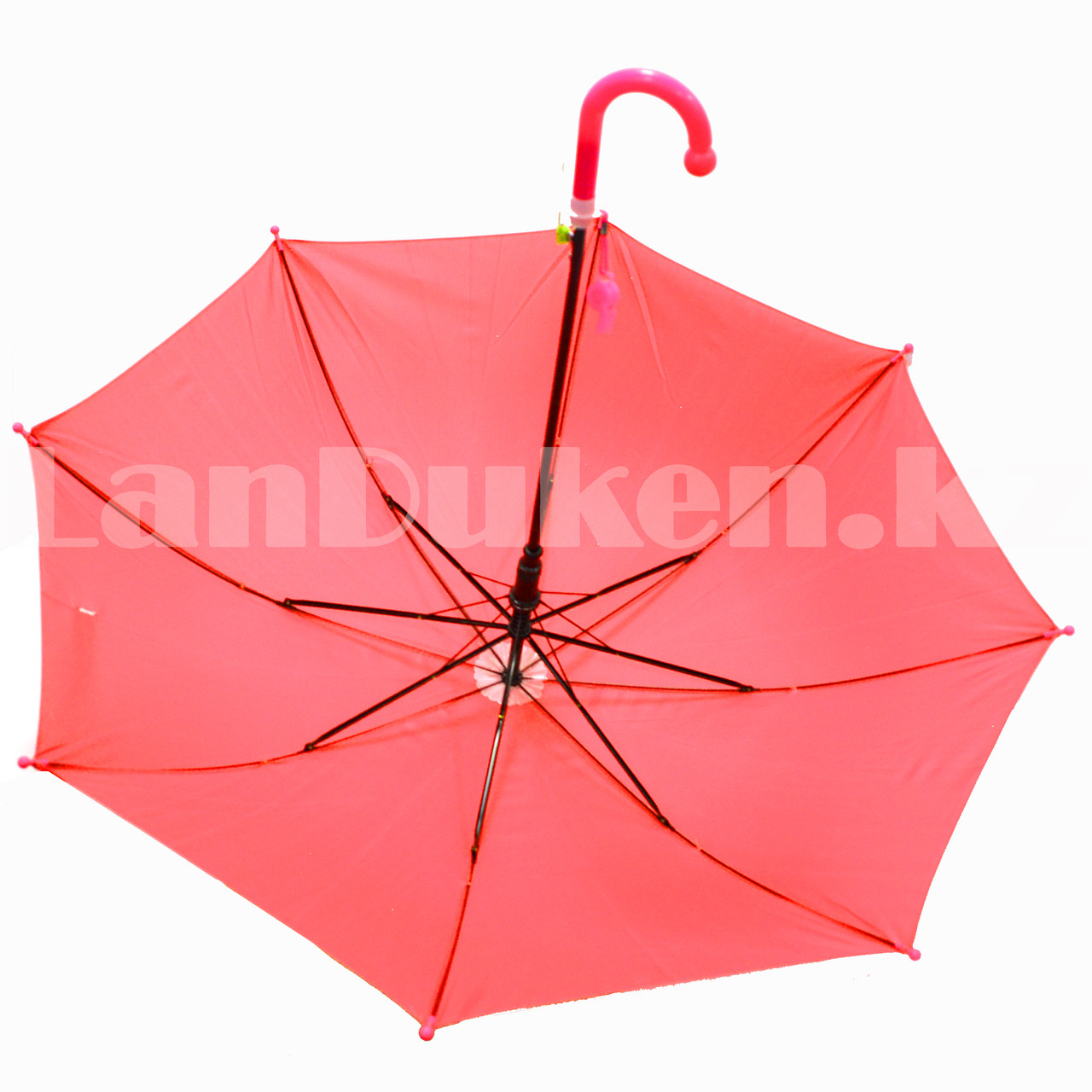 Зонт детский трость со свистком 60 сантиметров красный - фото 9 - id-p96326406