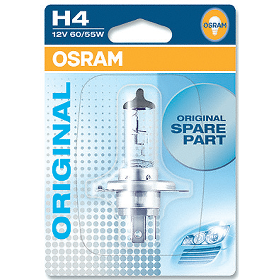 Лампа галогенная OSRAM H4 Original 12V 60/55W, 1шт.