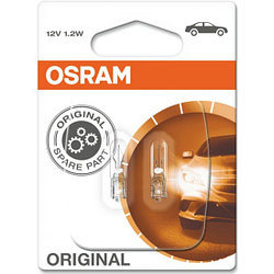 Лампа автомобильная OSRAM W1.2W (W2x4.6d) ( 2шт) 12V