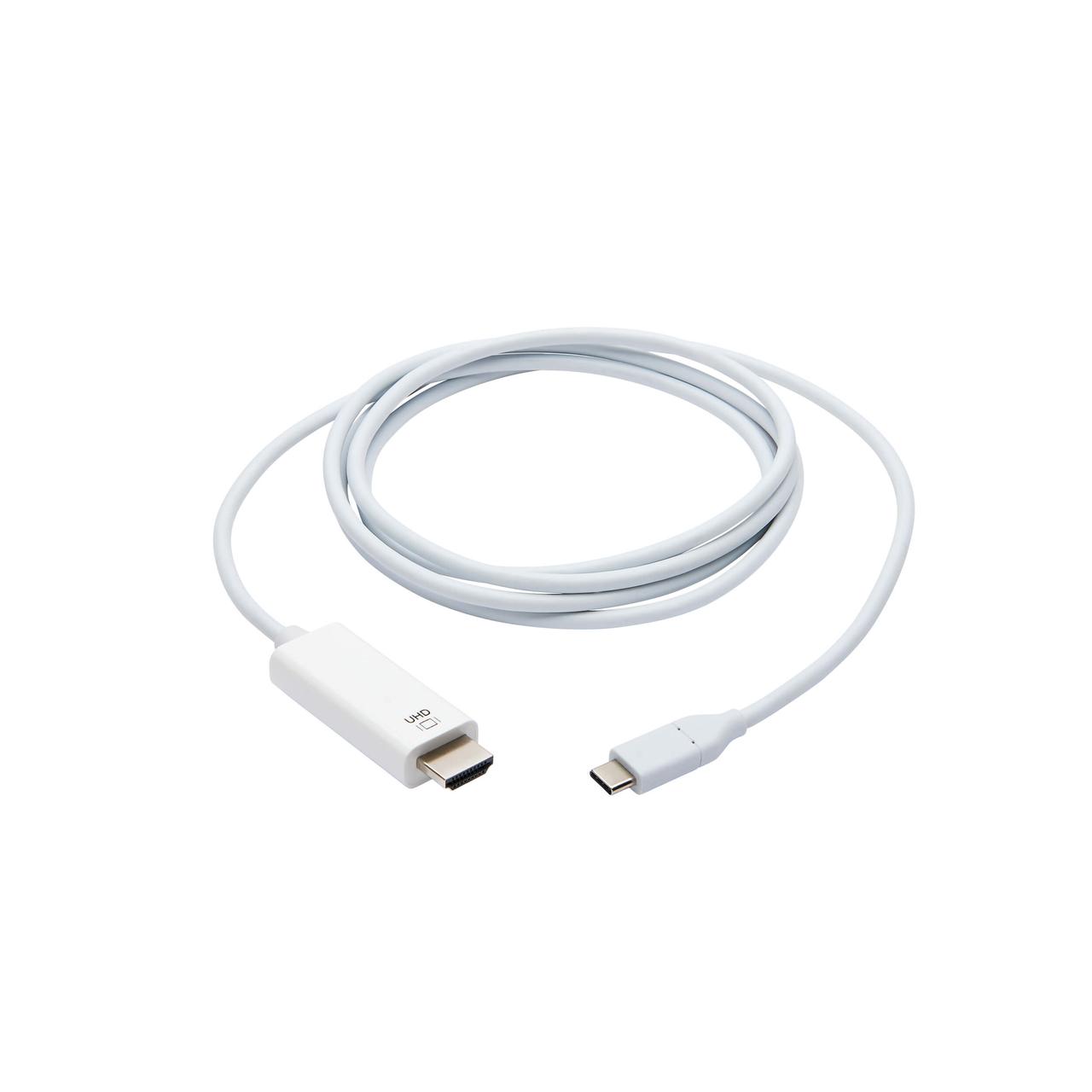 Кабель TrippLite/USB-C to HDMI Adapter Cable, 4K 60Hz, HDCP 2.2, White, 6 ft. - фото 2 - id-p94865057