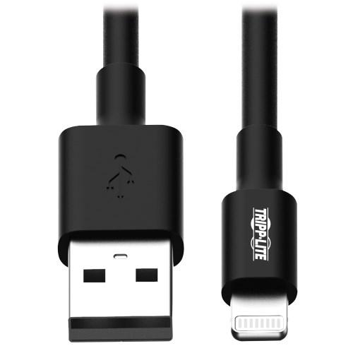 Кабель TrippLite/USB/USB-A to Lightning Sync/Charge Cable, MFi Certified - Black, M/M, USB 2.0, 3 ft