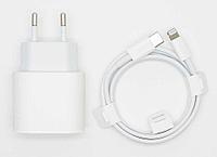 Быстрая Зарядка 20W Айфон Адаптер+Шнур USB-C Lightning iPhone 8/X/11/12/pro max, фото 1