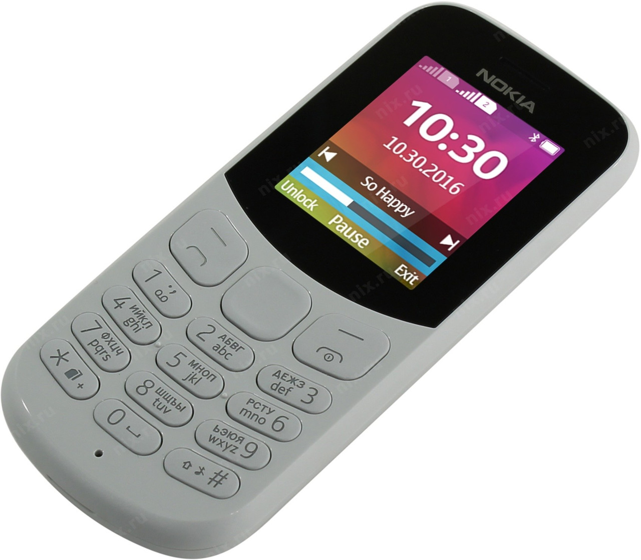 Мобильный телефон Nokia 130 DS Gray - фото 1 - id-p96329093