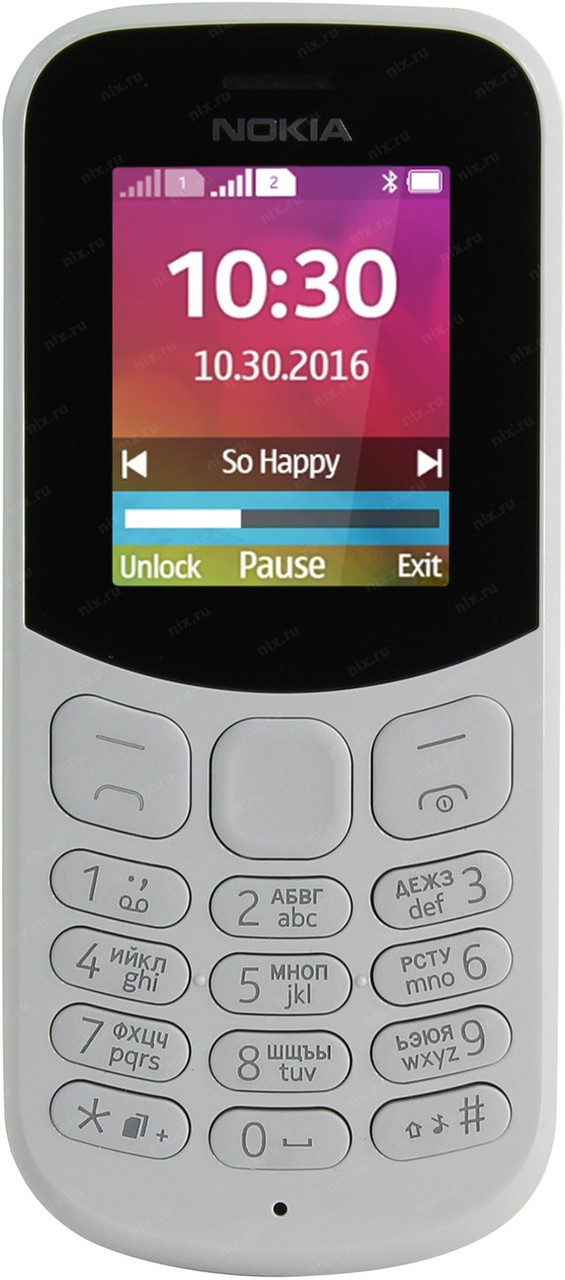 Мобильный телефон Nokia 130 DS Gray - фото 3 - id-p96329093