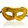Венецианская карнавальная маска с блеском золотистая, фото 6