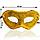 Венецианская карнавальная маска с блеском золотистая, фото 2