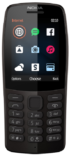 Мобильный телефон Nokia 210 DS, Black