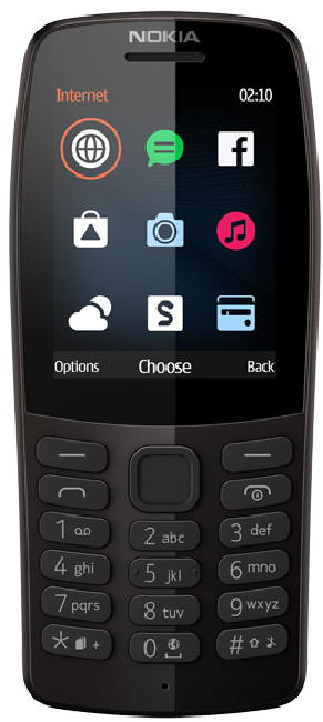 Мобильный телефон Nokia 210 DS, Black - фото 1 - id-p96329254