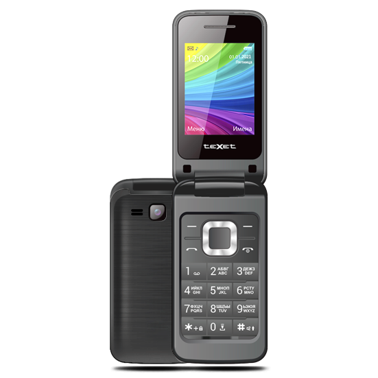 Мобильный телефон teXet TM-204 Anthracite - фото 1 - id-p96336710