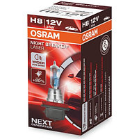 Лампа галогенная OSRAM H8 35W PGJ19-1+150% Night Breaker Laser 3900K 12V