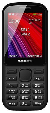 Мобильный телефон TeXet TM-208 Black-Red