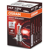 Лампа галогенная OSRAM H7 55W PX26d+100% Night Breaker Silver 12V