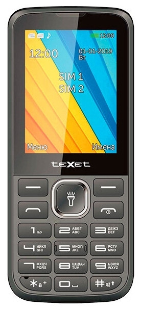 Мобильный телефон TeXet TM-213 Black - фото 1 - id-p96336827
