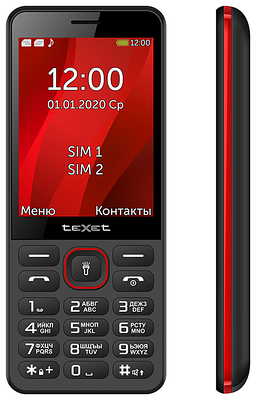 Мобильный телефон TeXet TM-309 Black-Red
