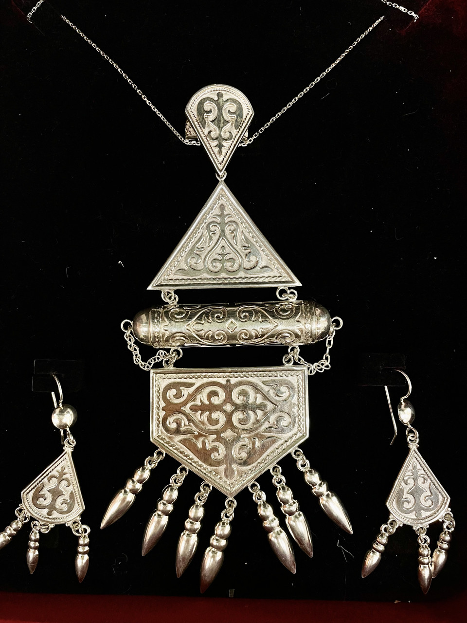 Казахское национальное украшение из серебра - фото 2 - id-p96342890