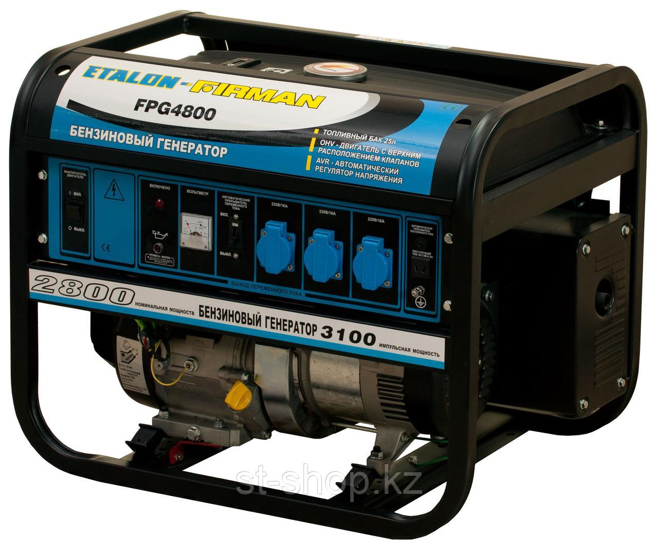 Бензиновый генератор 3,1 кВт 220В Firman FPG4800 (бензогенератор, электростанция) - фото 1 - id-p96343064