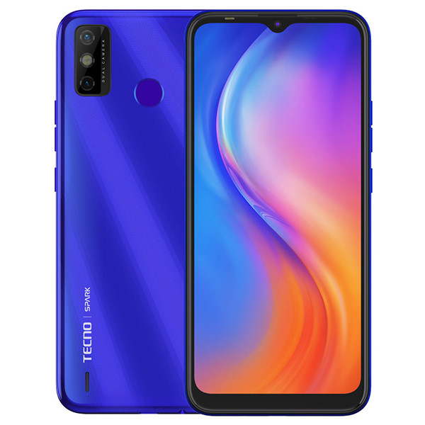 Смартфон Tecno Spark 6 Go 3/64Gb Aqua Blue + чехол