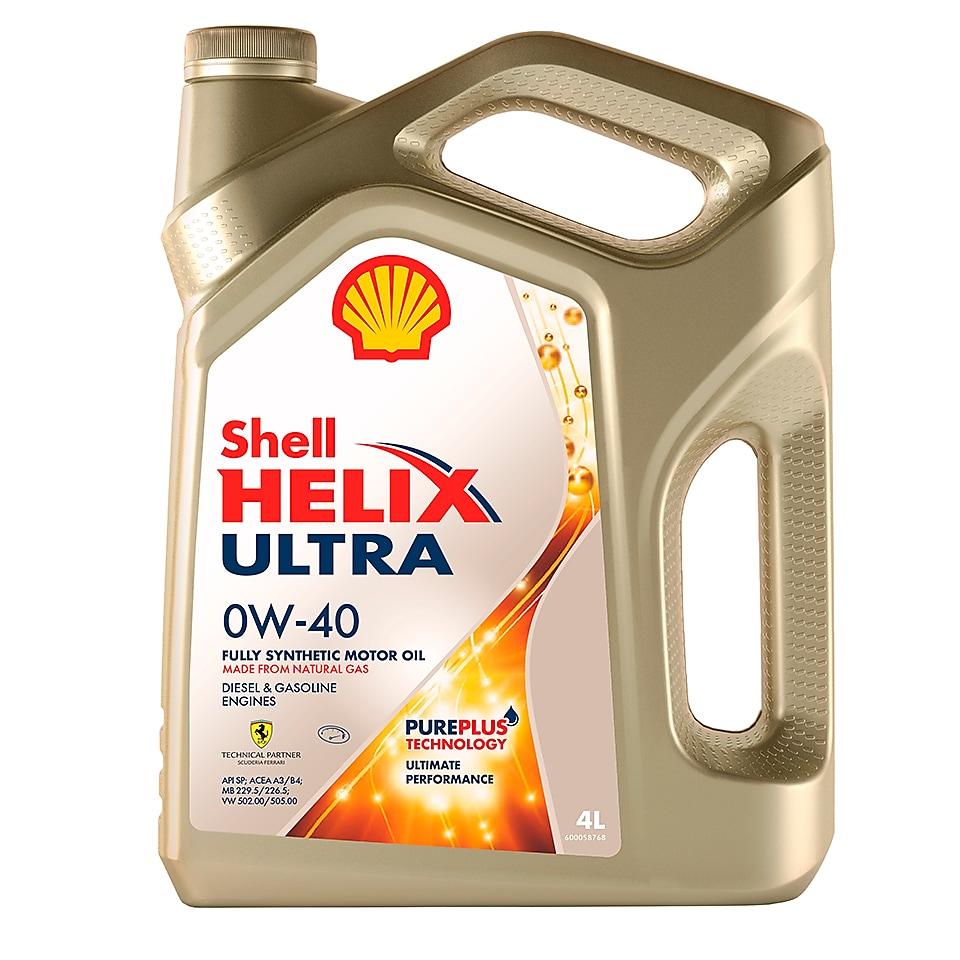 Моторное масло SHELL HELIX ULTRA 0W-40 4л