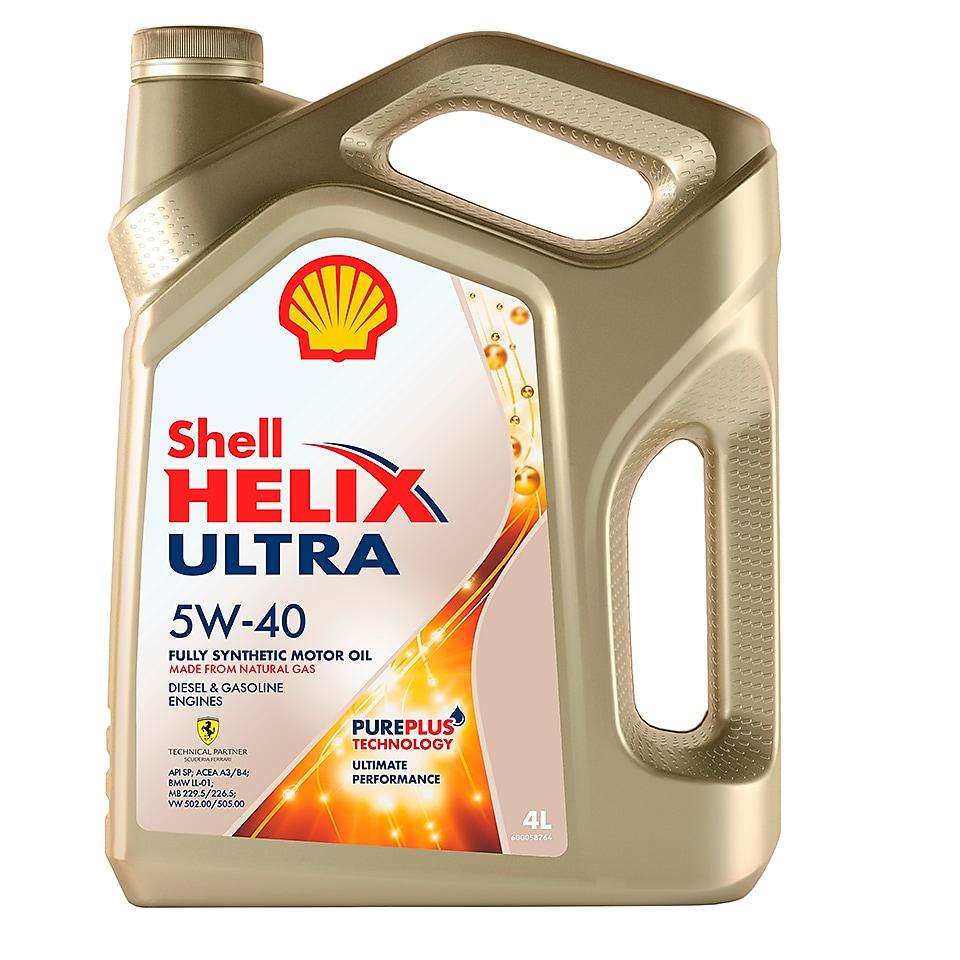 Моторное масло SHELL Helix Ultra 5W-40 4л - фото 1 - id-p96350020