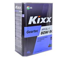 Трансмиссионное масло Kixx Geartec GL-5 80W-90 4 л