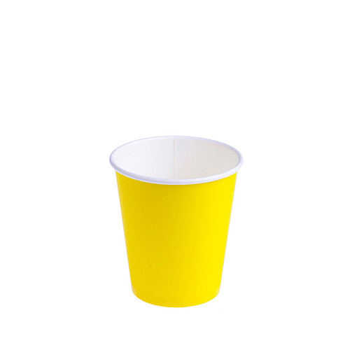 Бумажный стакан "SUNFLOWER" Желтый 250мл (8 OZ / D80) (50/1000)