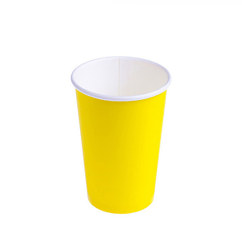 Бумажный стакан "SUNFLOWER" Желтый 450мл (16 OZ / D90) (50/1000)