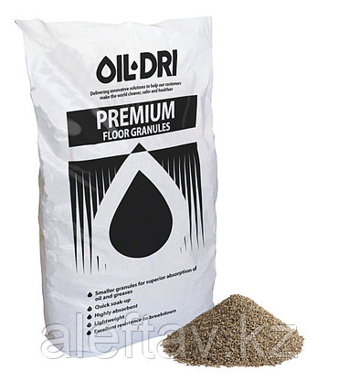 Сорбирующие гранулы OilDri Premium 20л / Oil grease and water absorbent 20L, фото 2