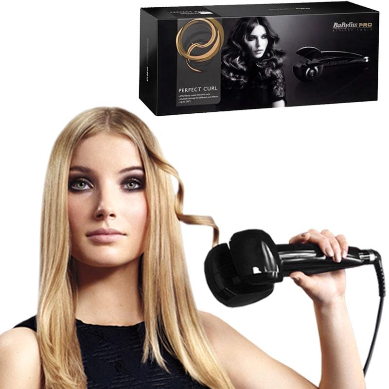 Щипцы стайлер-плойка для завивки локонов Babyliss Pro Perfect Curl