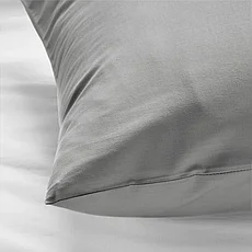 Наволочка ДВАЛА светло-серый 50x70 см ИКЕА, IKEA, фото 2