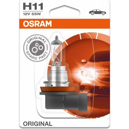 Лампа автомобильная OSRAM Original Line H11 55W PGJ19-2 12V, 1шт, фото 1