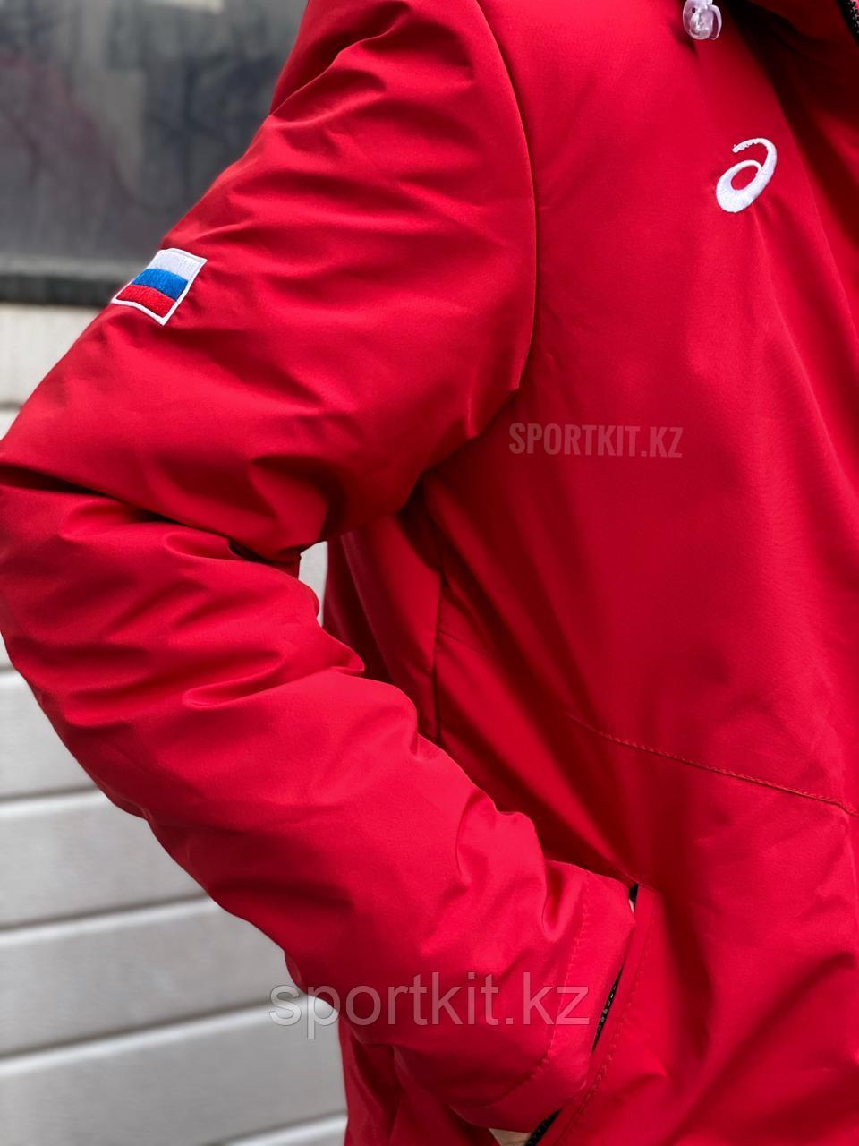 Мужская куртка Asics Россия, красная - фото 4 - id-p96353586