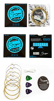 Струны для акустической гитары с тремя медиаторами Smiger GBA-010