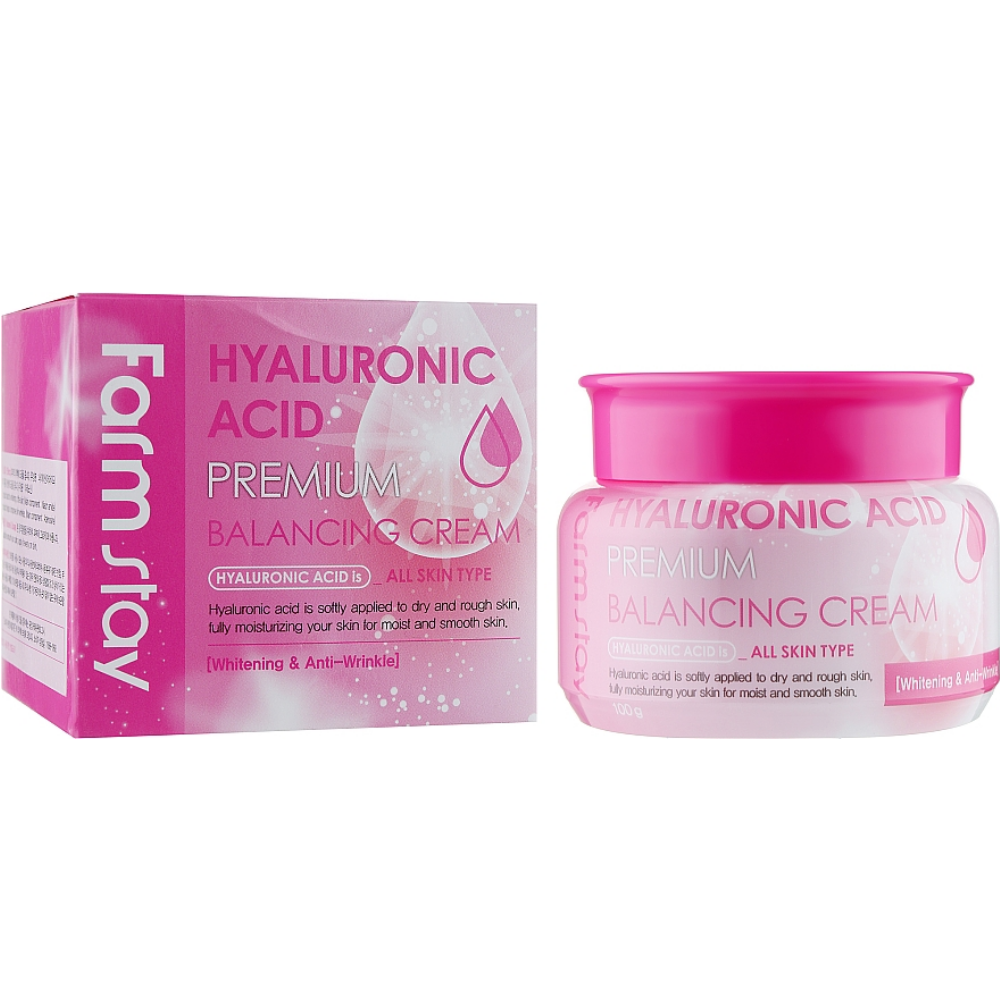 Кем для лица с гиалуроновой кислотой FarmStay Hyaluronic Acid Premium Balancing Cream