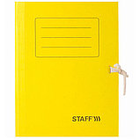 Папка картонная архивная на завязках "Staff", 325х250x75мм, 700л, ассорти, фото 6