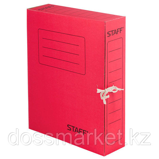 Папка картонная архивная на завязках "Staff", 325х250x75мм, 700л, ассорти - фото 1 - id-p91526466