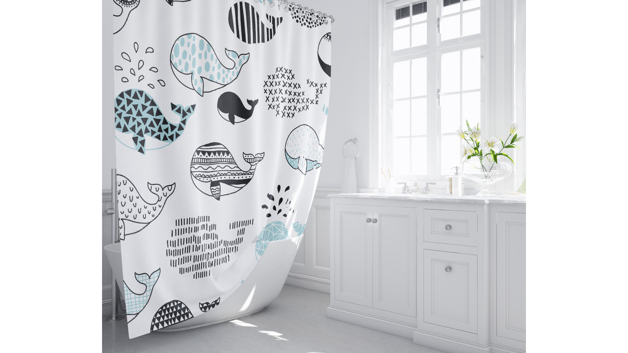 Шторка для ванной "FLUX" FX-2511, 1,8*2 (Fixsen, Чехия), фото 1