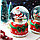 Музыкальный снежный шар большой "Дед Мороз на крыше", 16см. 2021А, фото 6