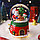 Музыкальный снежный шар большой "Дед Мороз с подарками", 16см. 2022А, фото 5