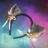 Неко-ушки на ободке и заколках, фото 4