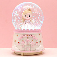 Музыкальный снежный шар "Прекрасная принцесса", 16см. JM03A