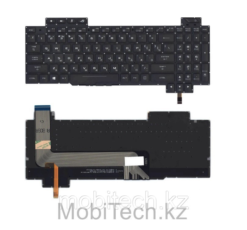 Клавиатуры Asus ROG Strix GL503 GL503V GL703VD клавиатура c белой подсветкой,  EN/RU