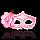 Венецианская карнавальная маска с цветком розовая, фото 2