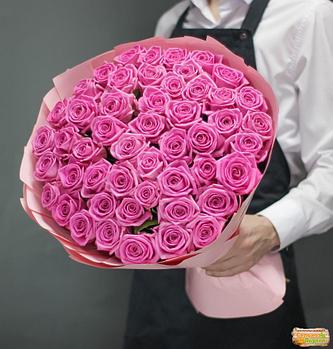 Букет из 51 розовой розы