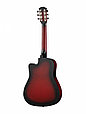 Акустическая гитара, с вырезом, красный санберст, Fante FT-D38-RDS, фото 2