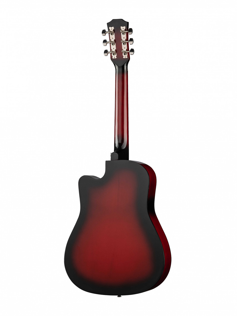 Акустическая гитара, с вырезом, красный санберст, Fante FT-D38-RDS - фото 2 - id-p80733076